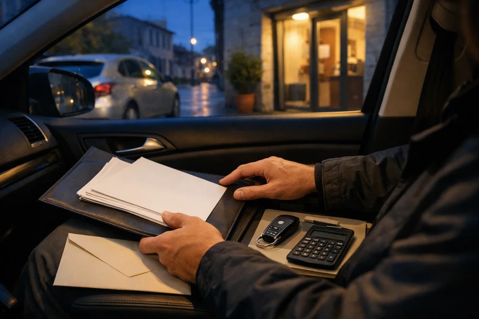 Consulente che pre-qualifica un lead per il noleggio a lungo termine con checklist e documenti